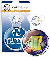Vista 5 de Flipper DeepSee - Visor magnético para acuarios de 4 pulgadas, lente de aumento de grado óptico para tanques de vidrio y acrílico de hasta 5/8