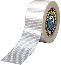 VL 1 Roll Strong Cross Weave Reinforced Tape Transparent Bi-Directional Filament Strapping Tape Fiberglass Reinforced Tape Heavy Duty Packing Tape for Packaging Parcel (1 Roll, 75mm x 50m)