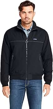 Lands' End Mens Classic Squall Jacket Black Regular X-Small at