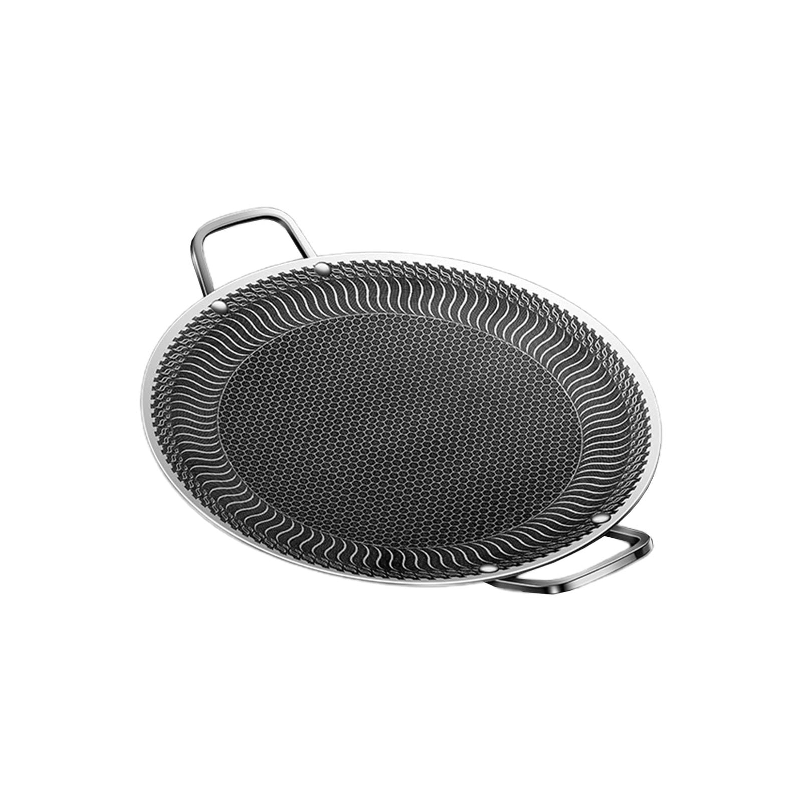 Tsophreniq Stainsless Steels Bakings Pans Gourmets Griddle Outdoor Travel Campings Fryings Nonstick Fryings Barbecues Plate for Inductions