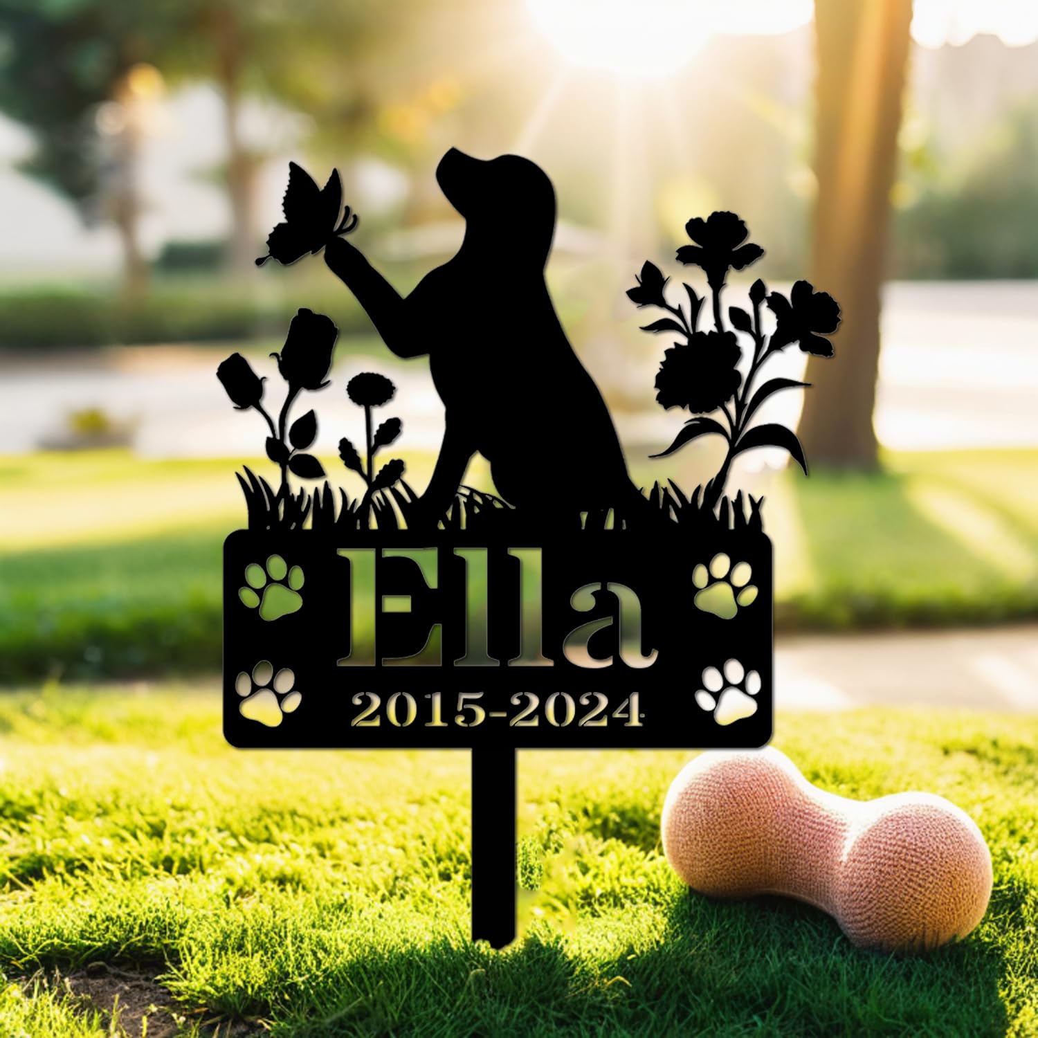 Estaca personalizada para perro, regalos conmemorativos para mascotas, placa conmemorativa personalizada para perros amados