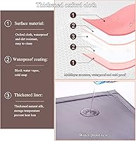 Vista 5 de Cortina de puerta con aislamiento térmico, pantalla de cubierta de puerta de invierno, manta insonorizada, cortinas de privacidad, tapiz resistente