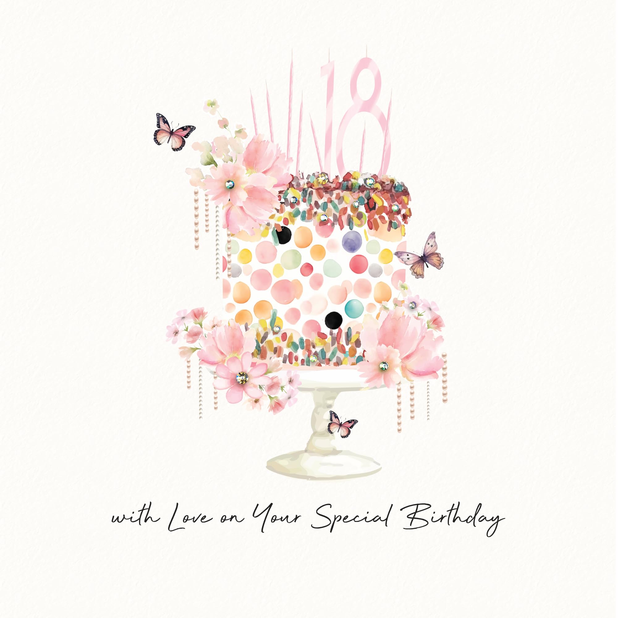 Five Dollar Shake - With love on your Special Birthday 18th Greeting Card - 16 x 16 CM