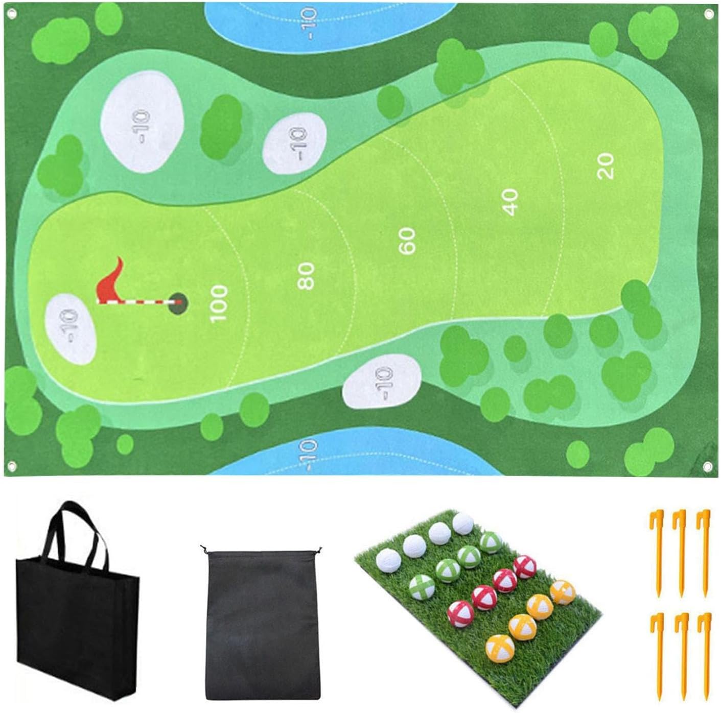 kagrote Chip and Stick Golf Game Indoor Golf Games Stick Chip Game