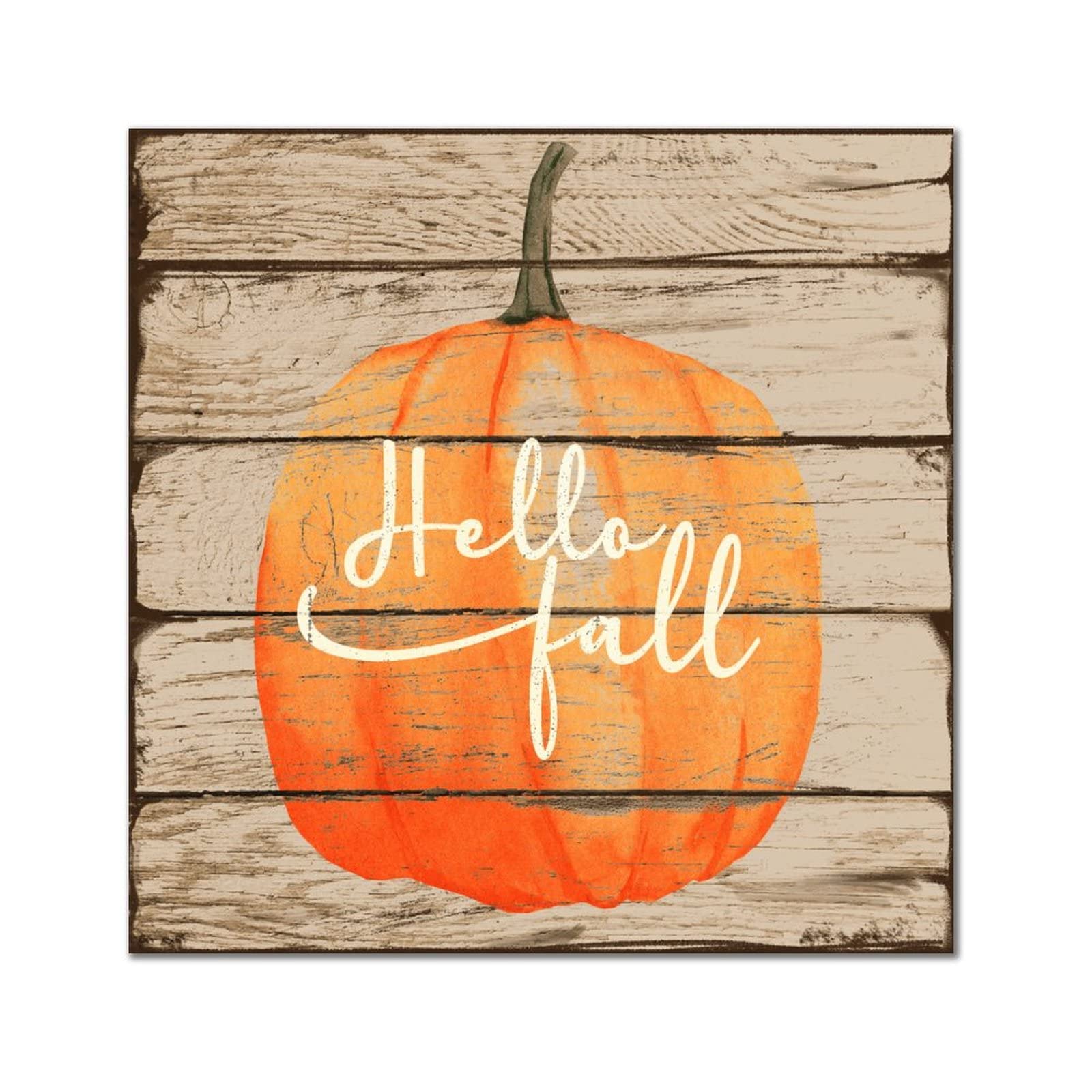 Panneau en bois Hello Fall cadeau de pendaison de cremaillere original style bar