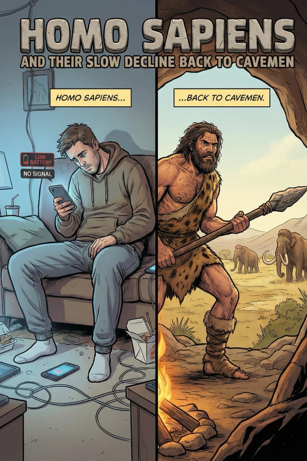 Homo Sapiens and Their Slow Decline Back to Cavemen: Modern Man's Decline to Idiocracy