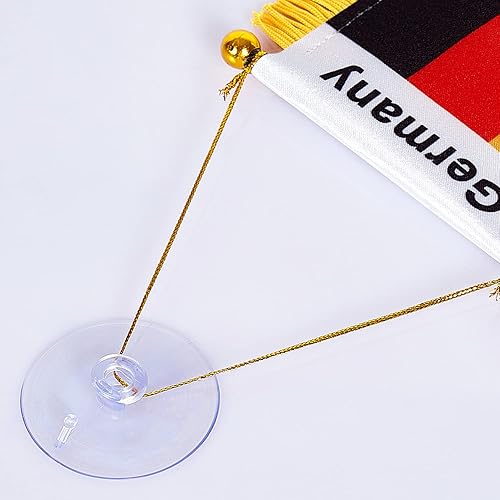 Miniatura 156 de ZXvZYT Bandera argentina colgante de ventana argentina de 3 x 5 pulgadas, mini banderas argentinas para decoración de espejo retrovisor, con ventosa