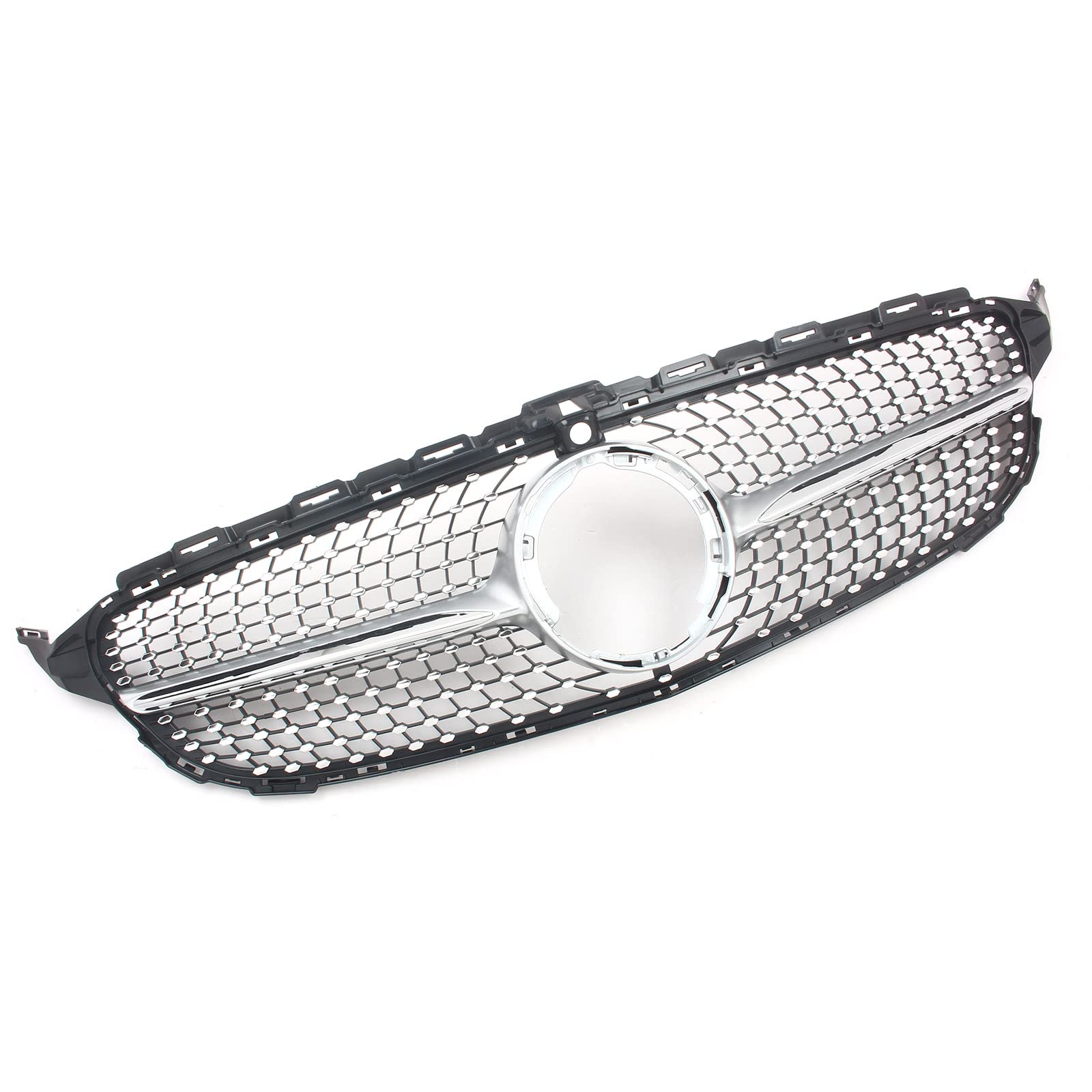 Amazon | FINMOKAL フロント ダイヤモンド グリル シルバー メルセデス