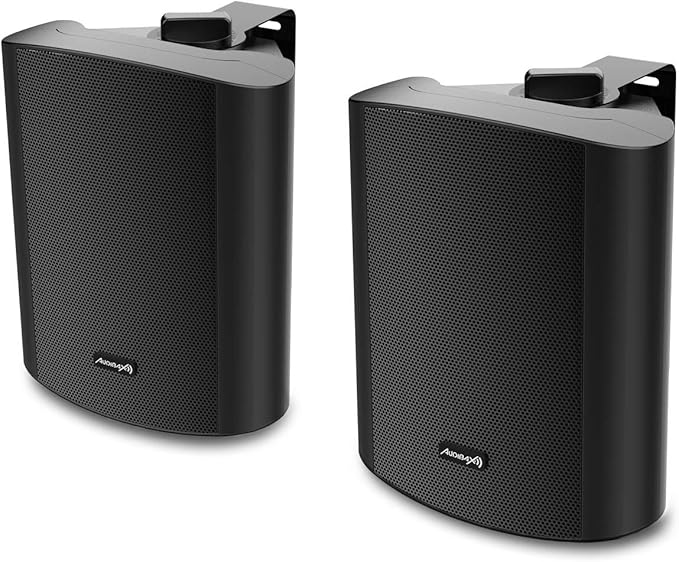 Audibax PR-52 Black Pareja Altavoces 100W Stereo con Soporte