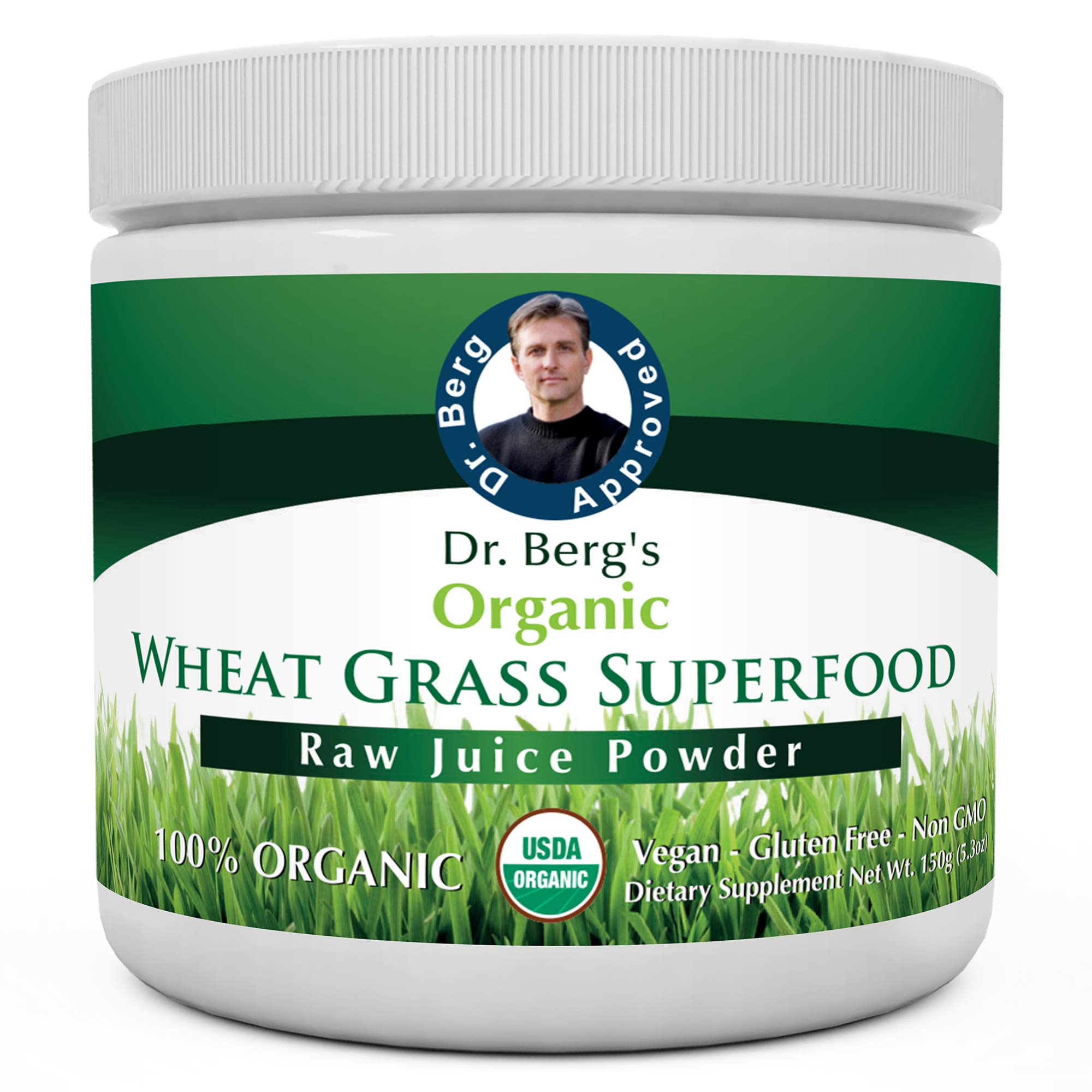 Dr. Berg's Wheatgrass Superfood Powder Raw Juice Organic Ultra