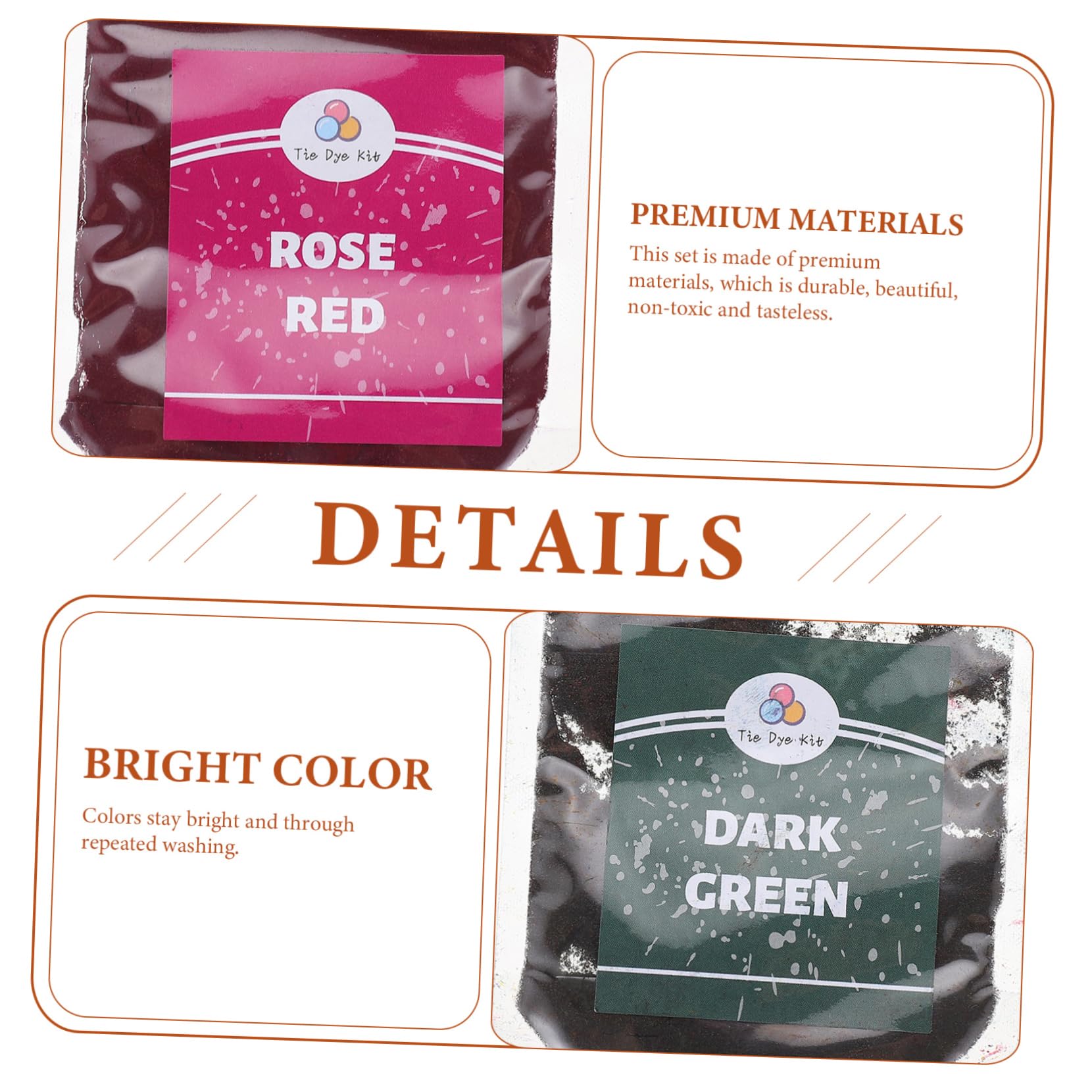 NUOBESTY Kit di Tinte in Polvere per Tessuti 24 Colori Sintetici per Cravatte e Magliette Polvere Colorante Brillante per Lavori Artistici e Fai-da-te
