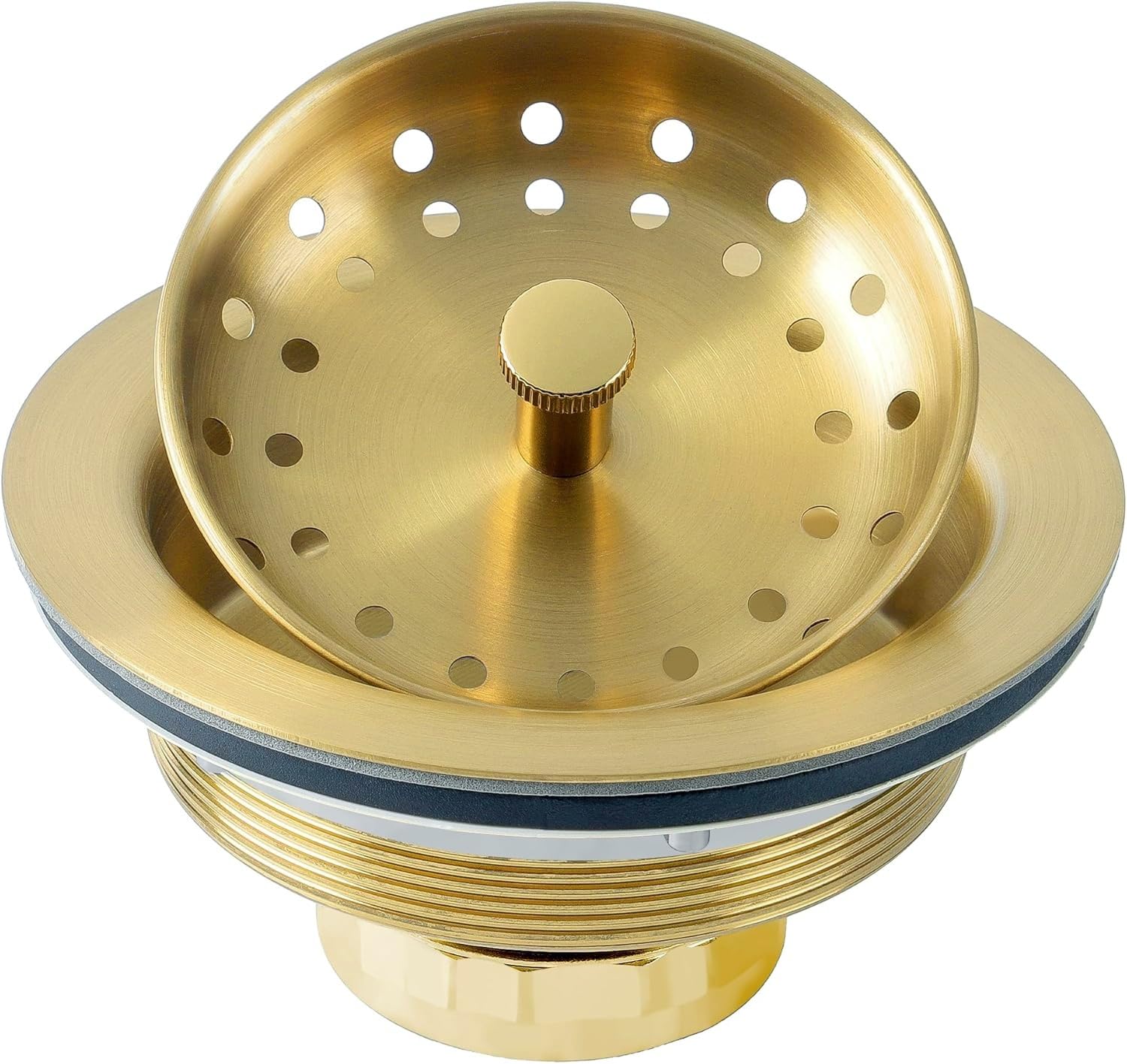 LQS Gold Kitchen Sink Drain Assembly