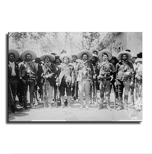 Miniatura 2 de Pancho Villa And Military Wearing Bandoliers - Póster de la Revolución Mexicana, pintura decorativa, lienzo, pósteres de pared e impresión artística