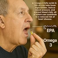 Vista 7 de Aceite de pescado Omega-3 de Alaska Deep Sea 1000mg Cápsulas blandas de EPA y DHA Captado en la naturaleza y de origen sostenible Apoya