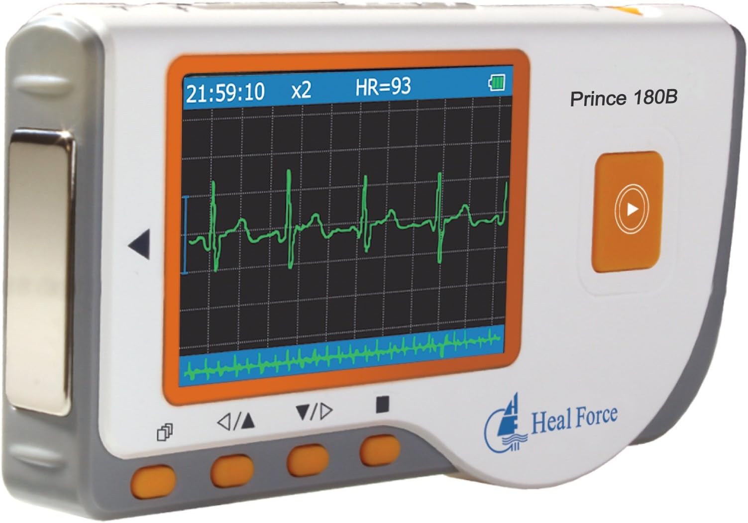 Prince 180BCW Bluetooth Wireless Colour Handheld ECG Monitor + Software