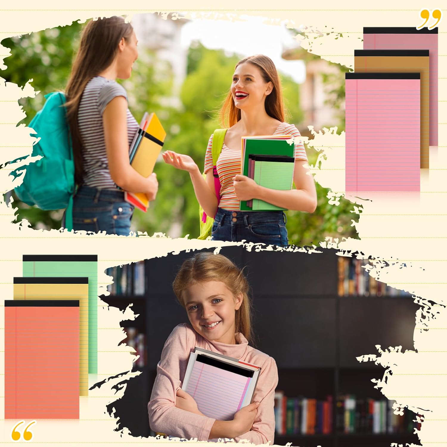 Fuutreo 12 Pcs 5" x 8" Legal Pad Writing Notepads 50 Sheets Small Legal Pad Narrow Ruled Multiple Color Lined Paper for School College Office Supplies Work (Multicolor) - Image 5