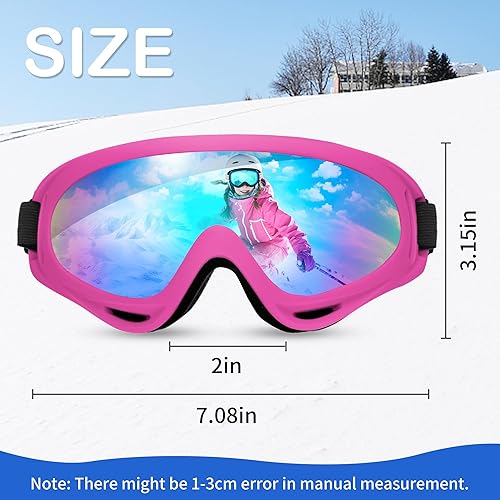 Miniatura 2 de SooGree Gafas de esquí, snowboard, esquí, nieve, viento, a prueba de polvo, gafas de motocicleta, gafas de ciclismo para hombres y mujeres