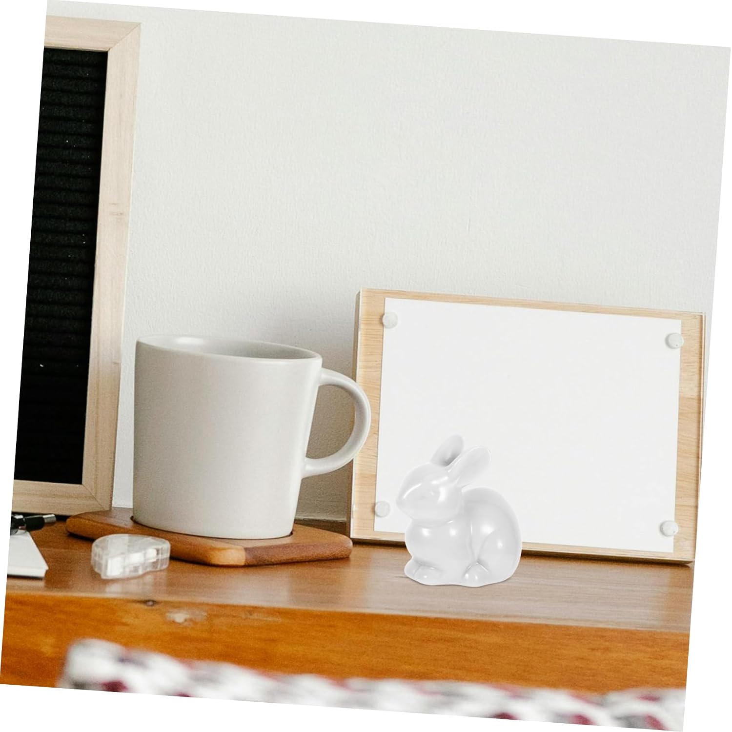 2pcs Ceramic Toilet Bowl Bolt Caps Decorative Screw Covers Adorable Rabbit Home Decor Easy Clean Multi-function