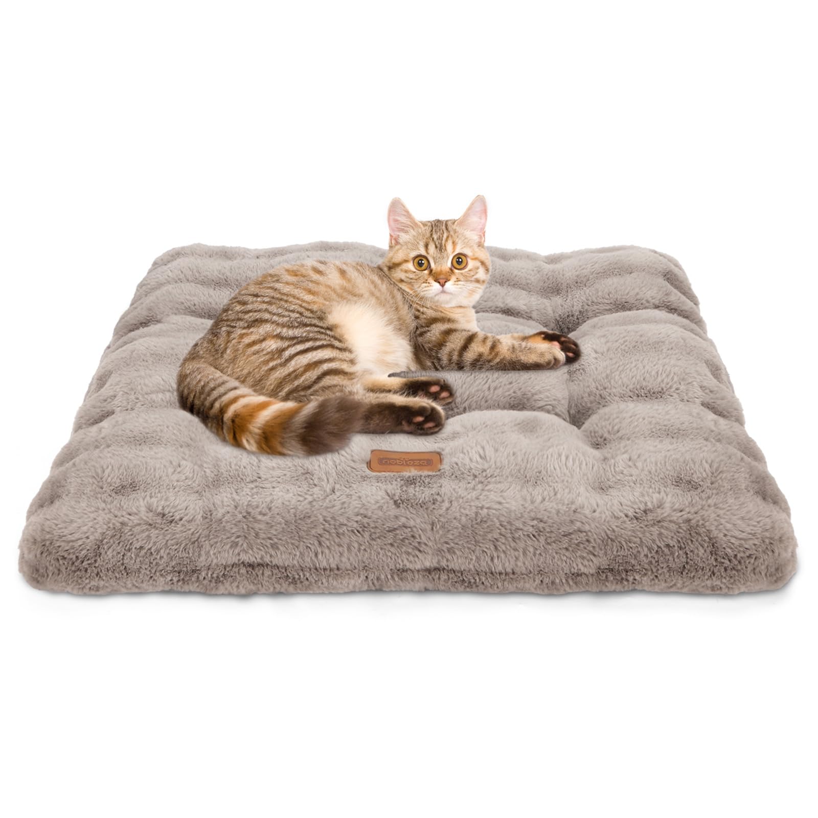 Nobleza Cat Bed Mat, Fluffy Bubble Fleece Cat Beds for Indoor Cats Kittens Warm Kitten Cushion, Soft Plush Pet Cushion