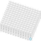 Zhehao 200 Pcs Mini Spray Bottles 2 ml Clear Glass Perfume Bottles Refillable Fine Mist Perfume Atomizer Portable Empty Sample Containers for Cleaning, Essential Oils, Travel (Clear Cap)