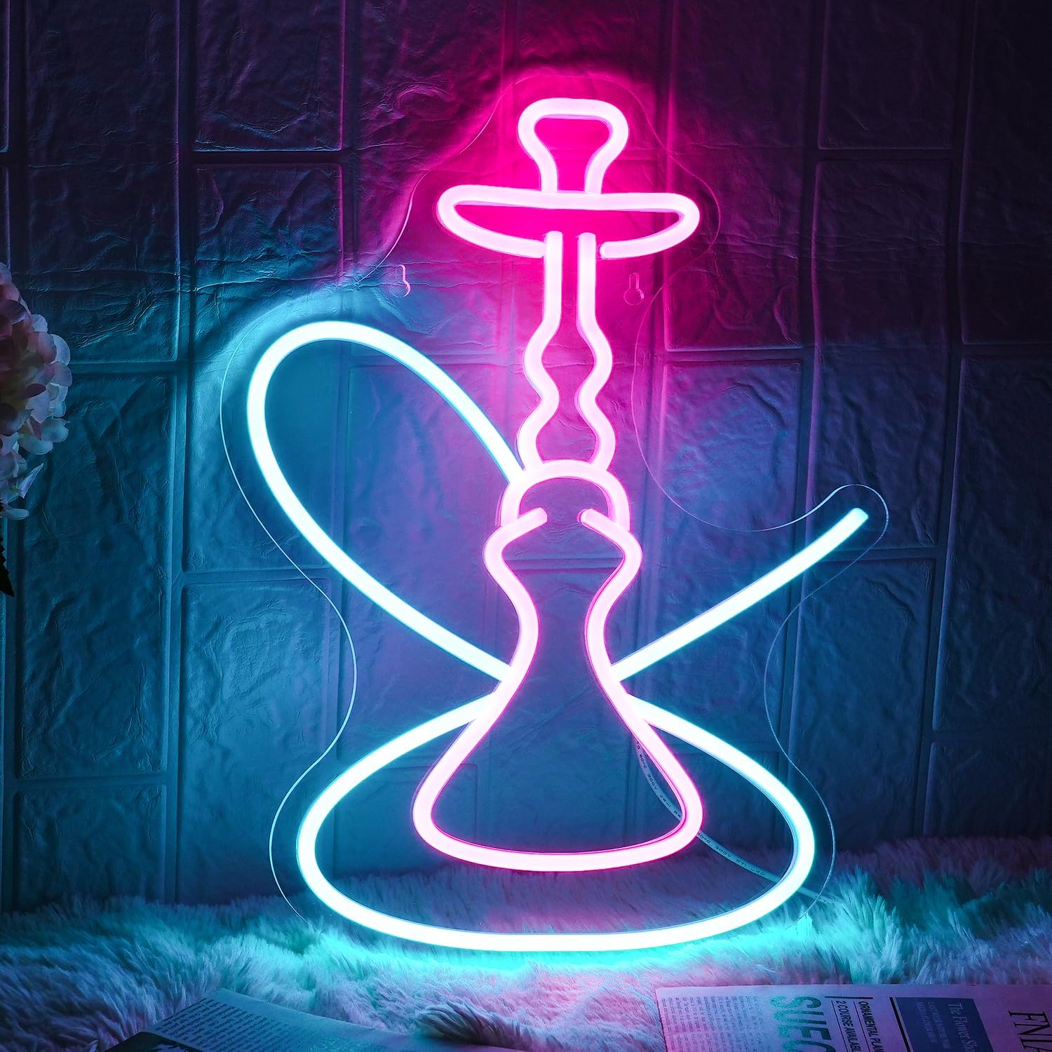 LMSIGNLY Neon Sign Pink Blue LED Neon Sign for Wall Decor Neon Light ...