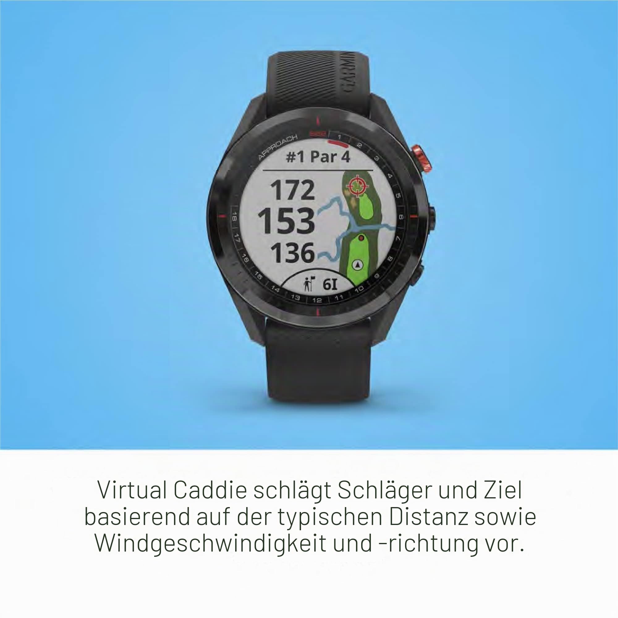 Garmin - 010-02200-00 - Golf-Uhr - Approach S62 Schwarz