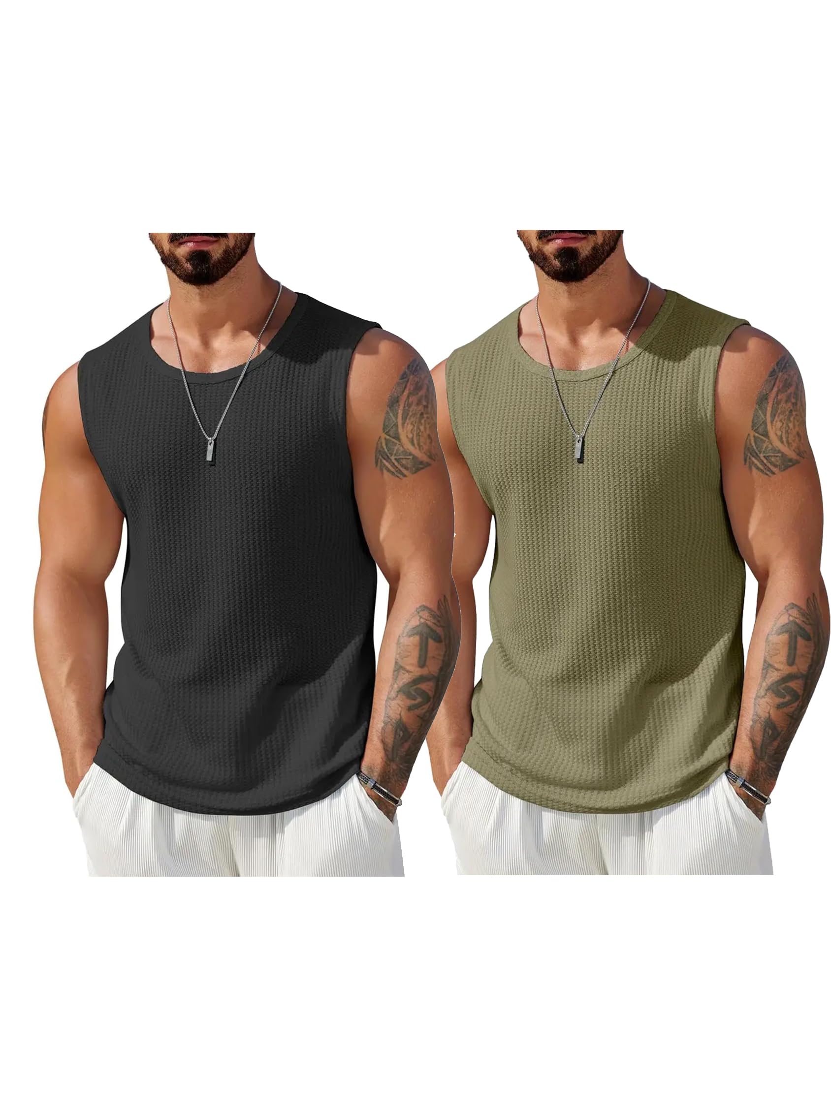 the modern soul Men Polyester Blend Athletic Gym Tank Tops Sleeveless Sports Vest-picture-11