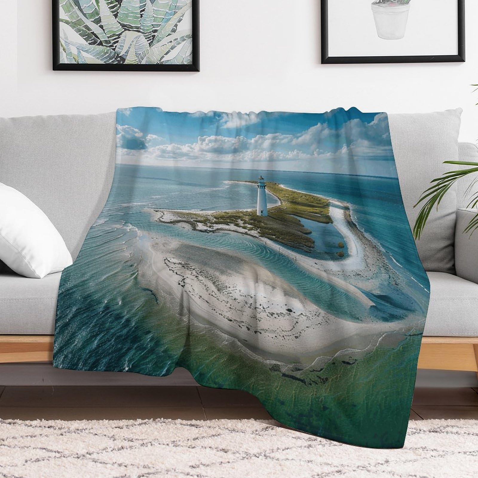Couverture micro polaire légère en flanelle douce pour lit et canapé