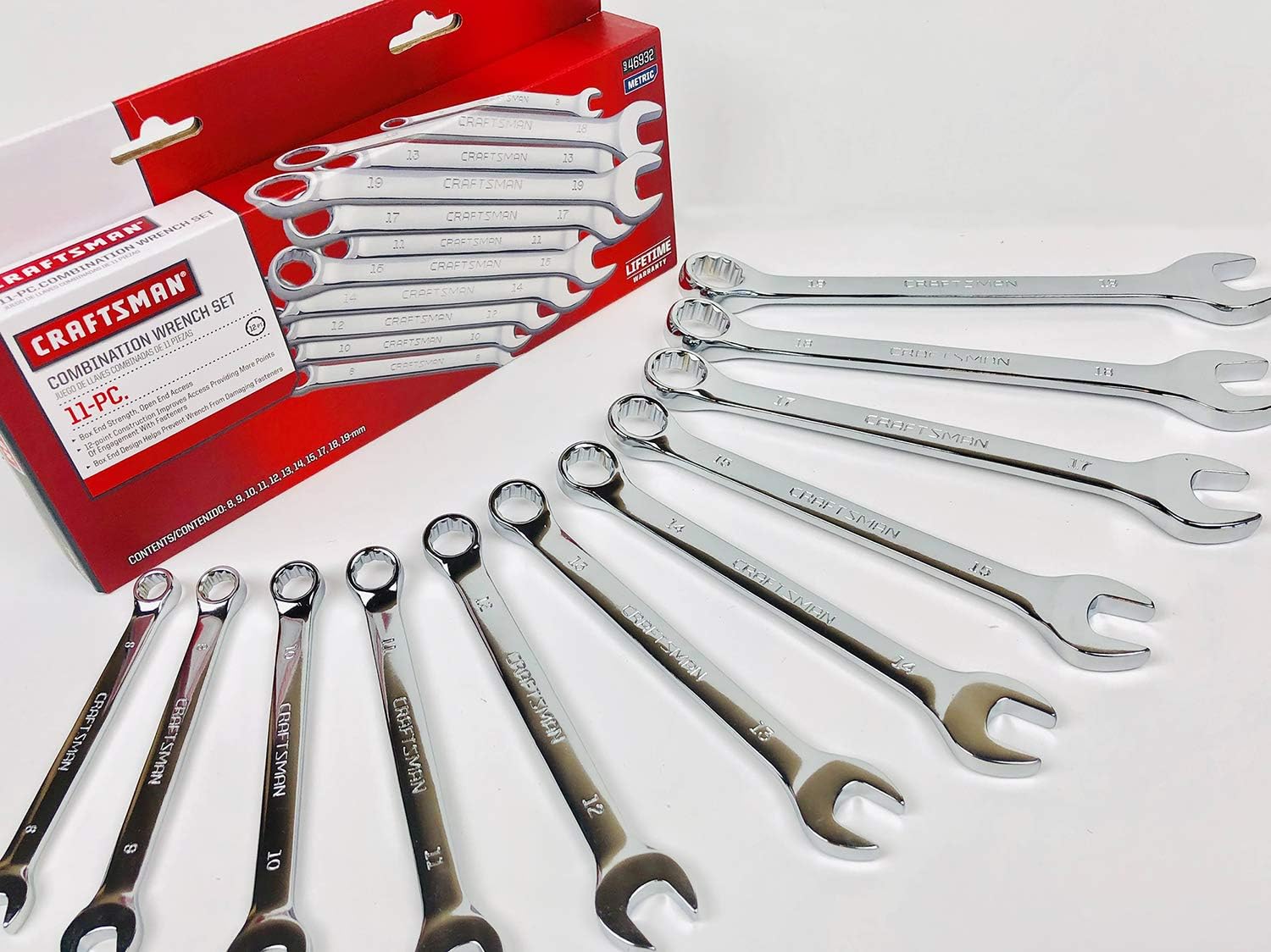 Big Sale Craftsman 11 Piece Metric Combination Wrench Set - 12 Point - Model 946932