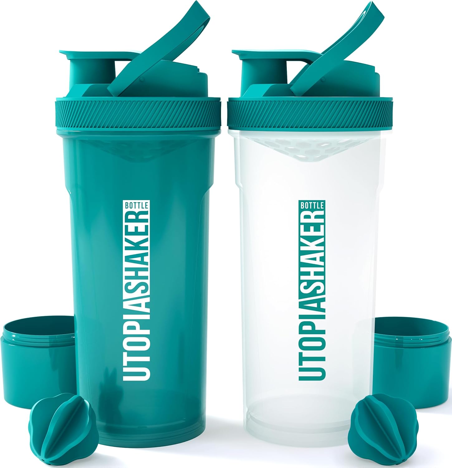 Utopia Home Paquete de 2 botellas mezcladoras Botella mezcladora de