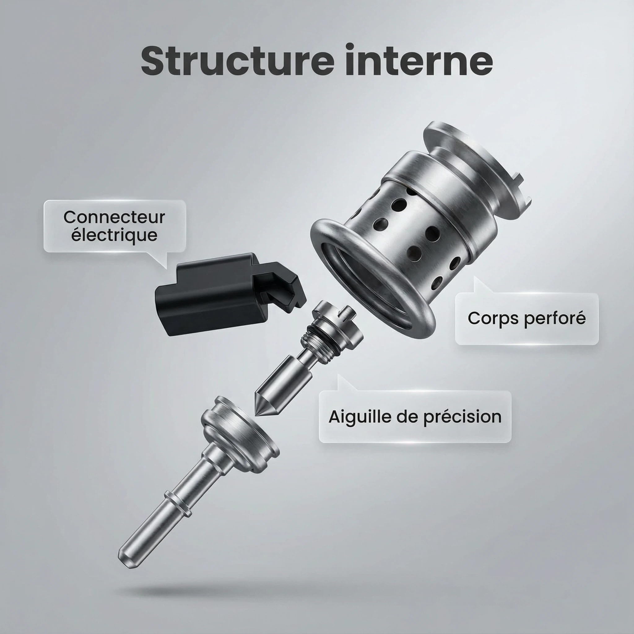 Compatible avec PEUGEOT CITROËN 9801187080 Injecteur Diesel Moteur 2.0 HDi - Pour 3008, 308, 5008, 508, Boxer, Expert, C4, C5, DS4, DS5