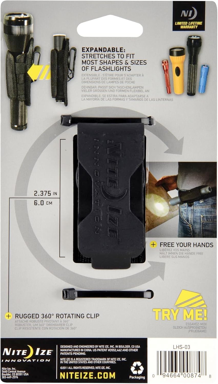 Nite Ize Lite Holster Stretch Flashlight Holster (2-Pack)