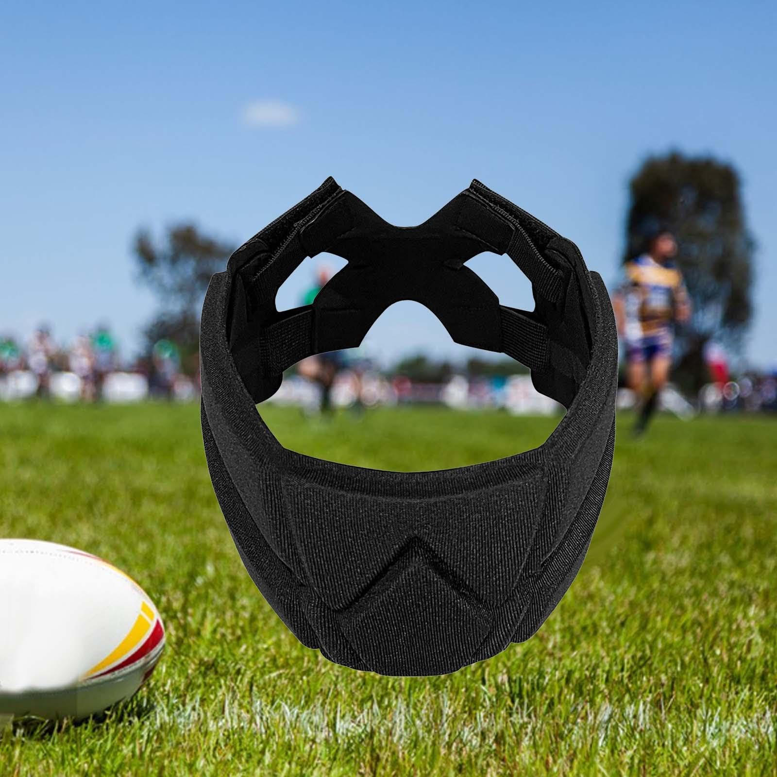 Casco Da Rugby, Casco Imbottito Morbido In Spugna EVA Casco Da Football Traspirante Casco Da Rugby Regolabile Per Giovani Bambini Adulti, Comodo Da Indossare (S