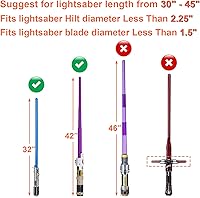 Vista 4 de Cosmos Lightsaber Carrying Bag Light Saber Storage Bag with Adjustable Shoulder Strap, Portable Lightsaber Sheath Shoulder Bag Lightsaber Carrying