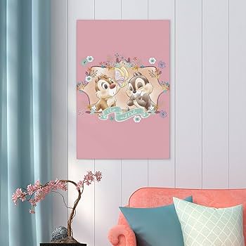 Amazon.co.jp: チップとデール ポスター 絵画 インテリア 壁紙用 壁紙