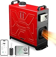 Vista 2 de Calentador diésel 12V/24V/110V 8KW APP Control remoto Calentadores de aire de estacionamiento todo en uno Calentamiento rápido con silenciador