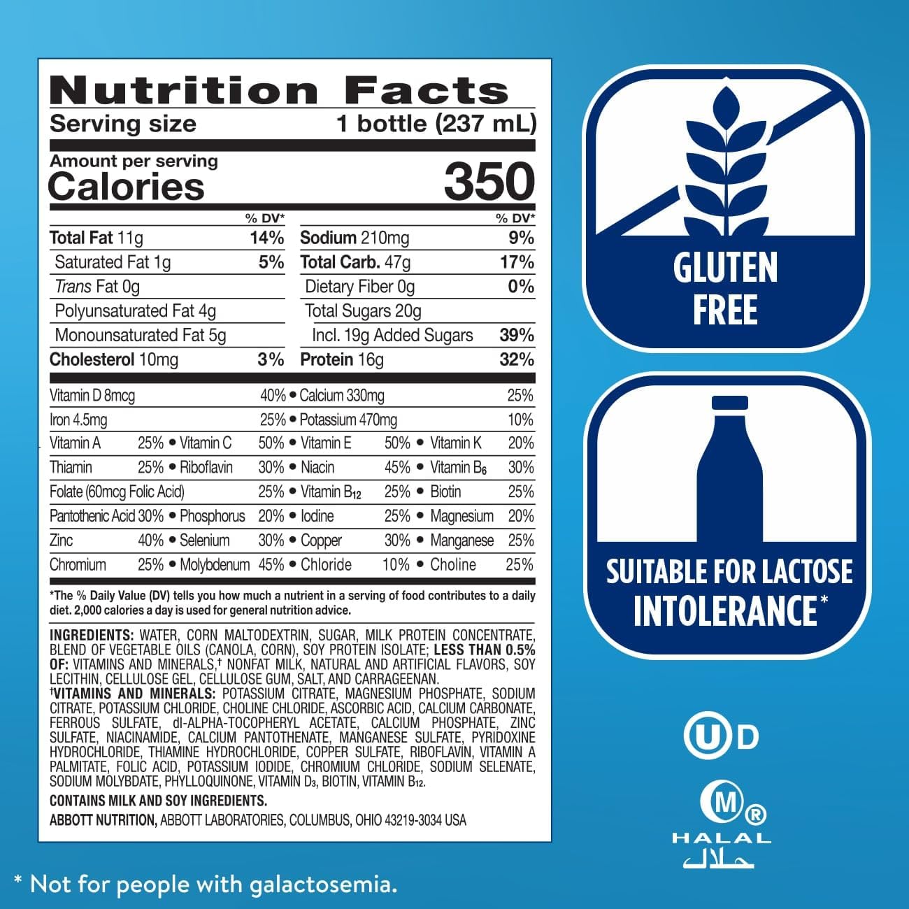 Ensure Plus Butter Pecan Nutrition Shake | Meal Replacement Shake | Ready To Drink | 16g Protein and 27 Vitamins and Minerals | 8 fl oz - 24 Pack