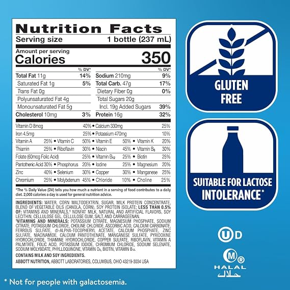 Ensure Plus Butter Pecan Nutrition Shake | Meal Replacement Shake | Ready To Drink | 16g Protein and 27 Vitamins and Minerals | 8 fl oz - 24 Pack