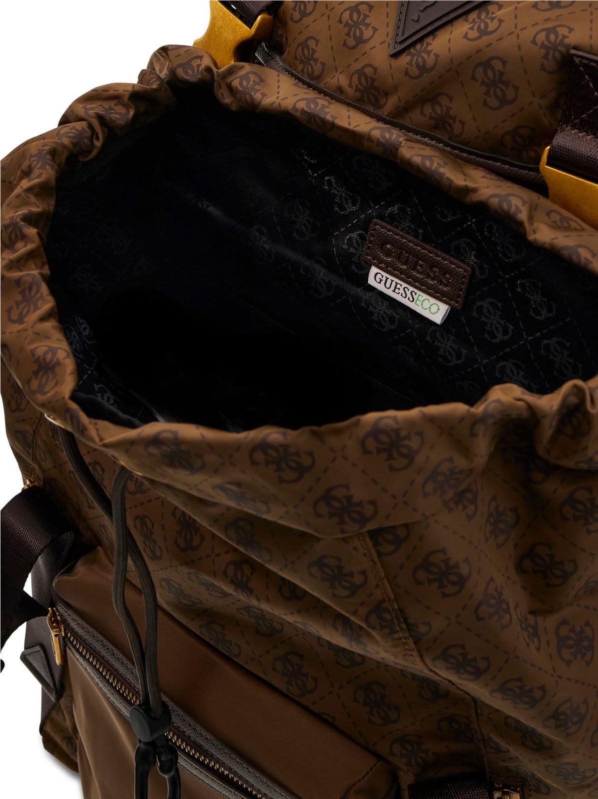 GUESS mochila de ocio Berlin Backpack Coffee marrón