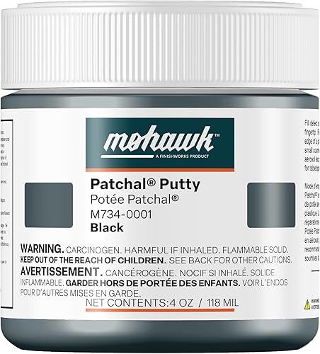 Mohawk M734-0001 - Masilla Patchal, color negro, 1 unidad de 4 onzas