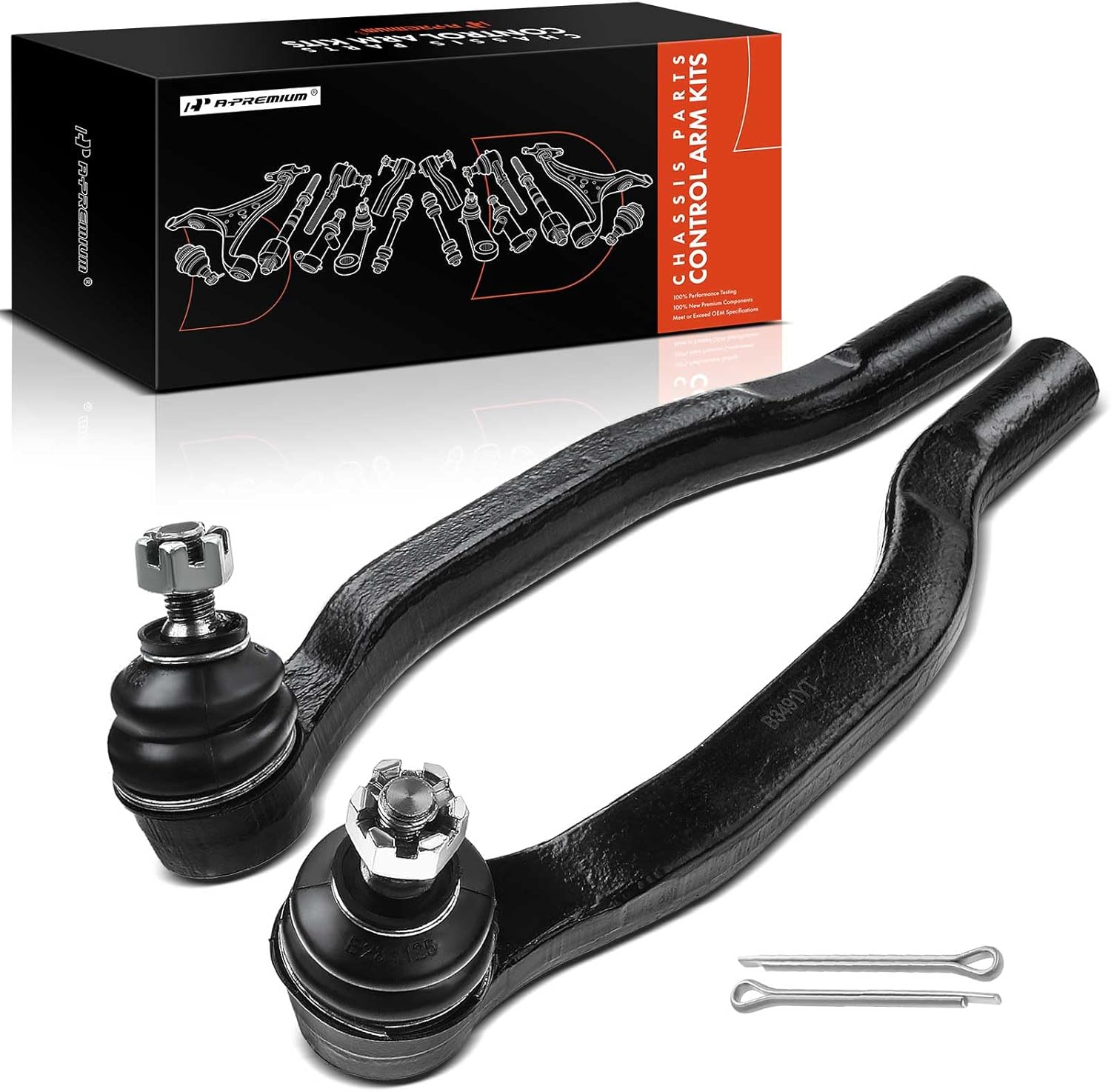 A-Premium Front Outer Tie Rod Ends (pair) for Honda Accord/Acura TL/CL