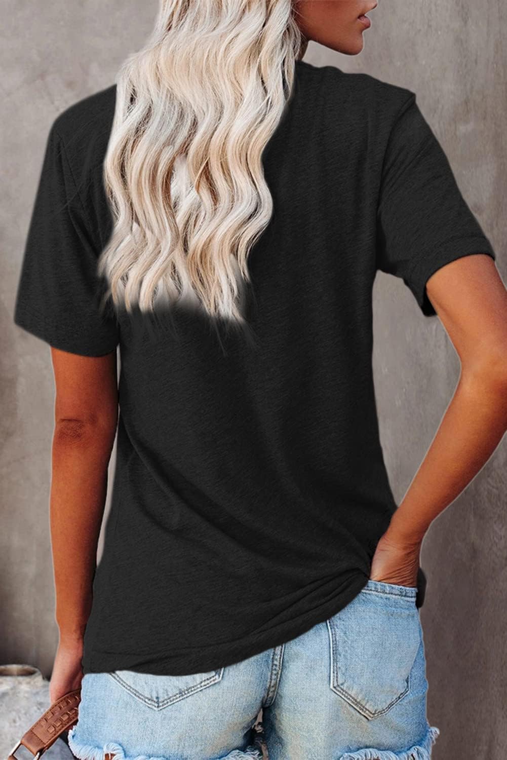 Vintage Texas T Shirt 1845 Womens Summer Funny Casual Map Graphic Tees Short Sleeve Tops - Image 4