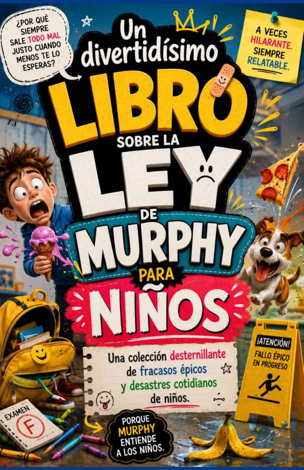 Un divertidísimo libro sobre la Ley de Murphy para niños.: Una colección desternillante de fracasos épicos y desastres cotidianos de niños.
