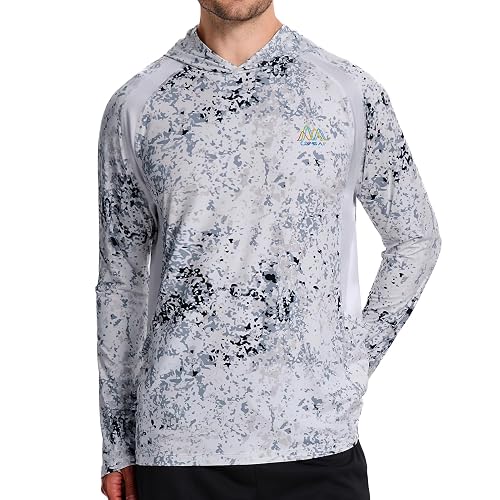 Men’s UPF 50+ Hoodie Shirt Long Sleeve Permanent UV Sun