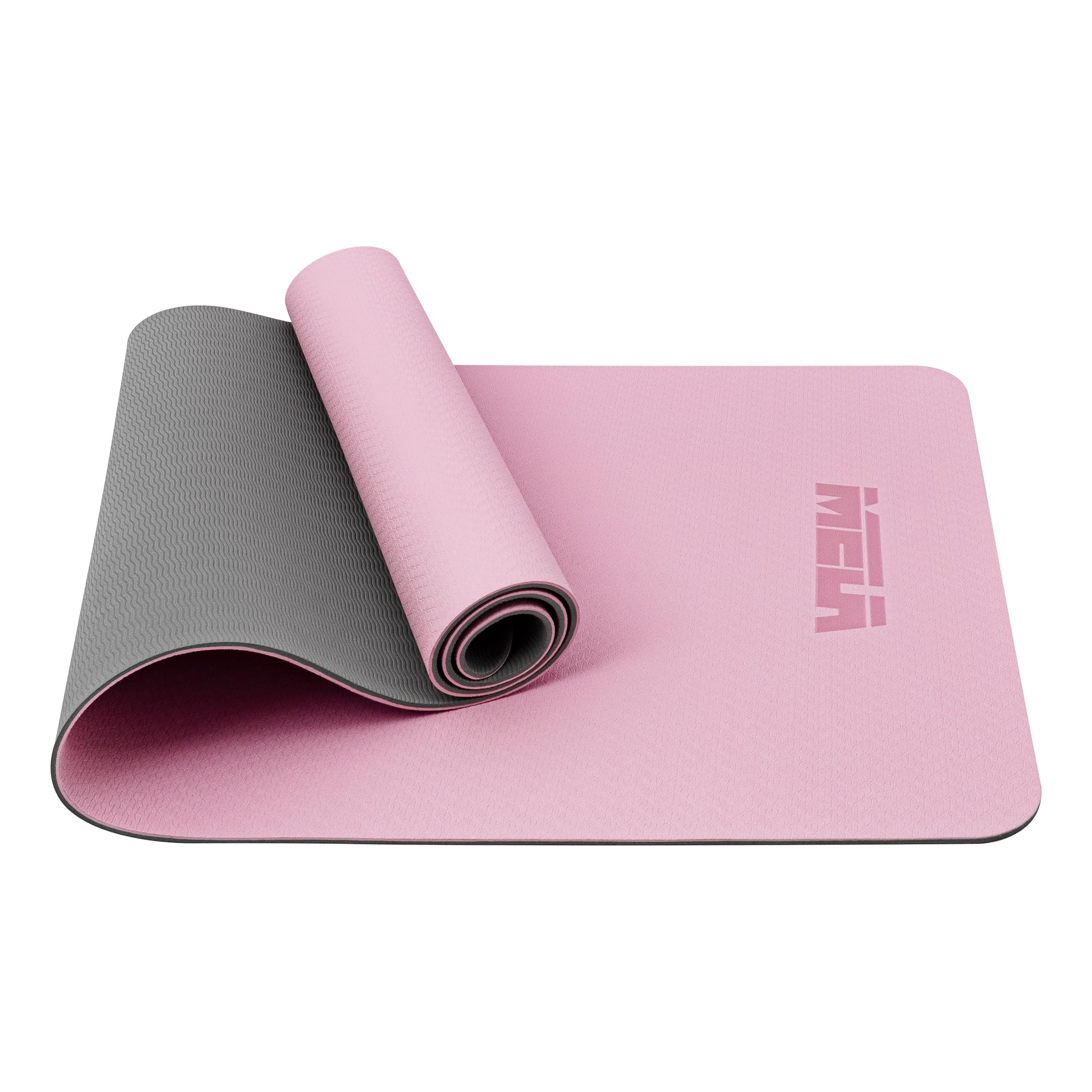 MELA Non-Slip Yoga Mat for Home Gym - 6mm Thick, Eco-Friendly TPE, Cushioned Exercise Mat with Carry Strap - Perfect for Yoga, Pilates, Fitness Training, & Gymnastics Essentials