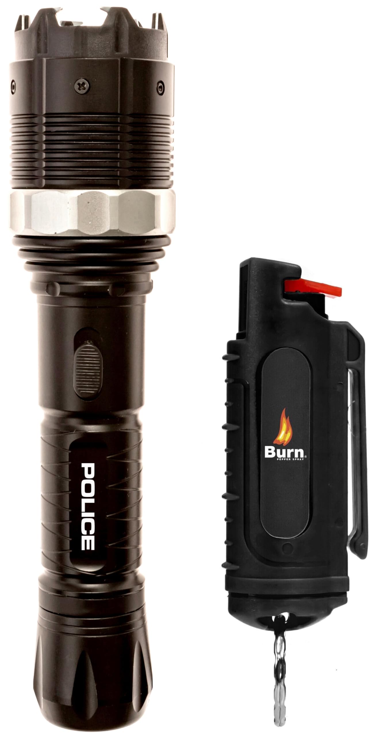 Police Stun Gun Burn Pepper Spray Combo Women Men Self Defense - 8810