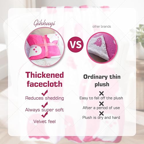 Miniatura 3 de Manta de franela con fantasma rosa viral de Halloween 2023, reversible, súper suave para todas las estaciones, manta de felpa kawaii linda manta