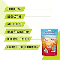 Vista 39 de Bolsas de energía TeaZa, salsa sin tabaco ni nicotina - Alternativa de tabaco y salsa energética masticable, inmersión saludable con sabor premium