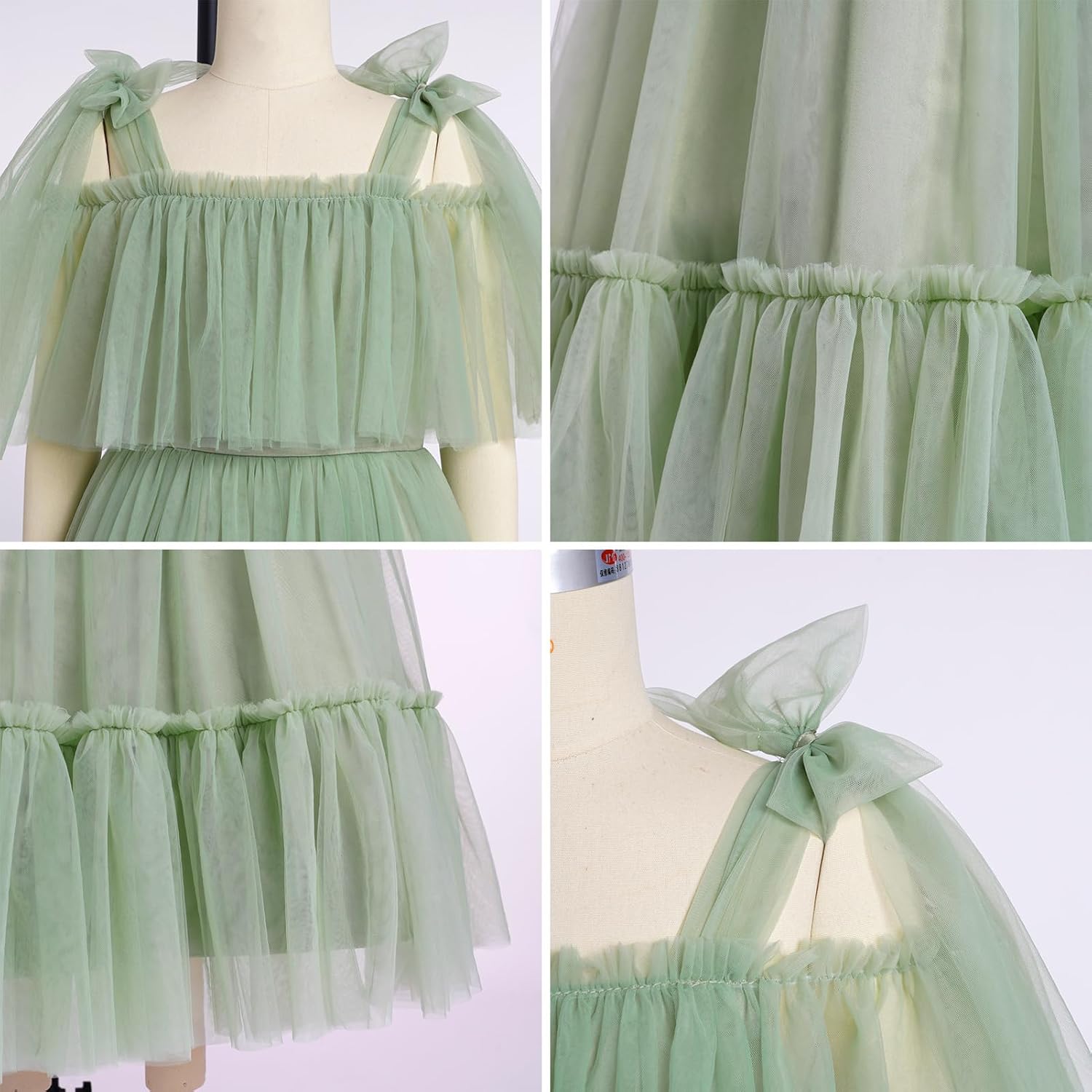 IBAKOM Flower Girl Off Shoulder Formal Wedding Dress Teen Homecoming Cocktail Graduation Ball Gown Tween Junior Easter Dress