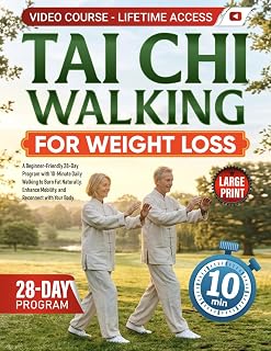 Tai Chi Walking for Weight Loss: A Beginner-Friendly 28-Day Program with 10-Minute Daily Walking to Burn Fat Naturally, Enhance Mobility, and Reconnect with Your Body by Tirezahe Betukote — Walking for Weight Loss Kindle bestseller